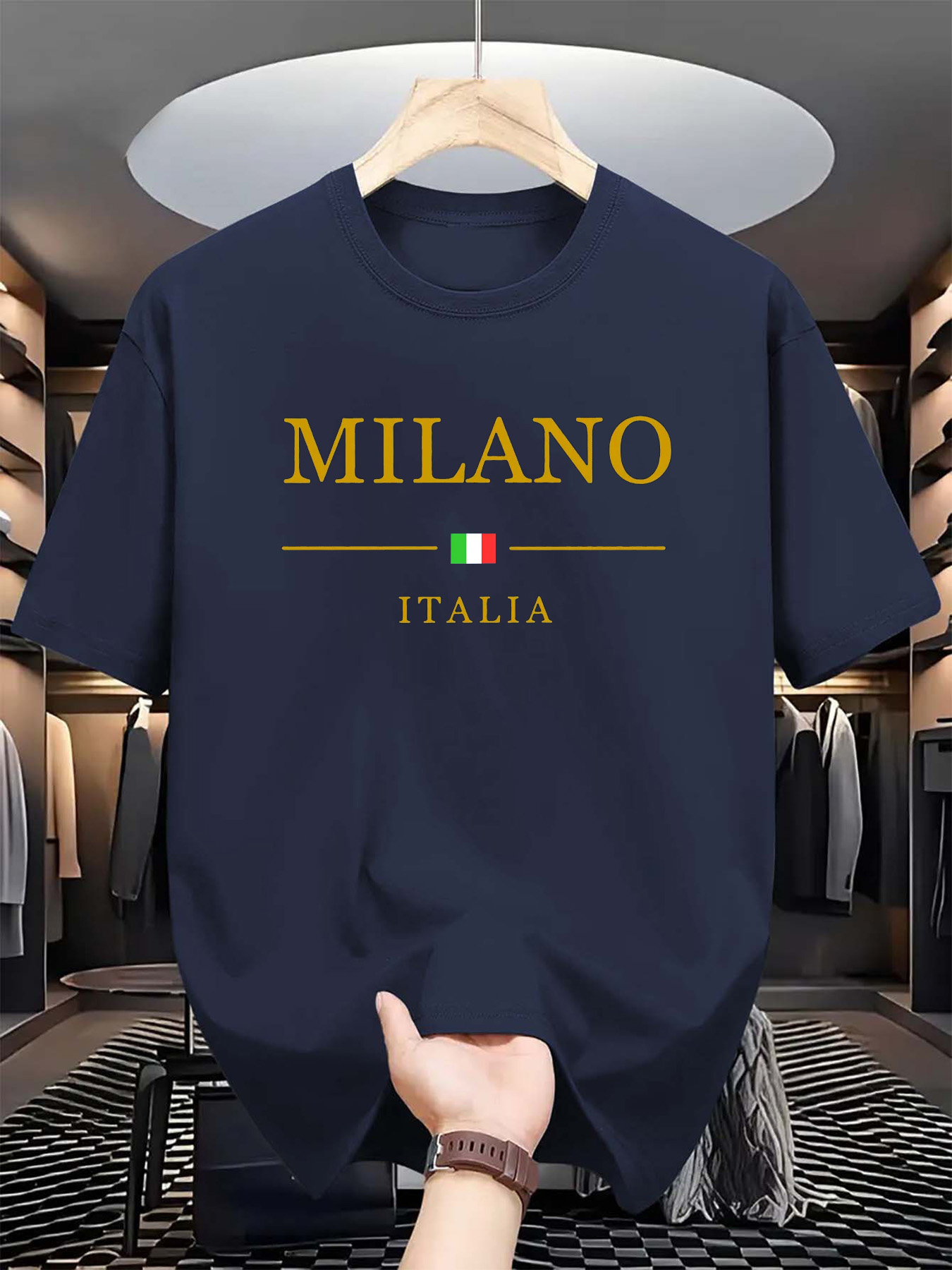 Street Fashion In Milan - イタリア ミラノ プリント メンズ レディース ピュアコットン