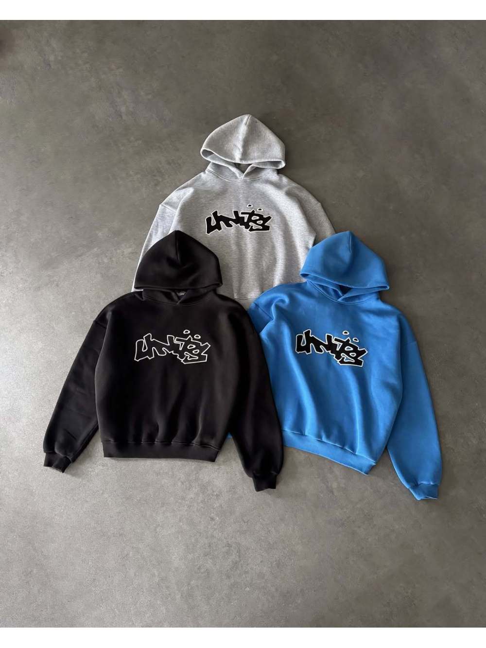 Street Fashion Designers - アメリカンレトロなハイストリートファッションスーツ、ユニセックスプリント柄デザイン、プルオーバー長袖フード付きセーター、ストレートパンツスーツ。