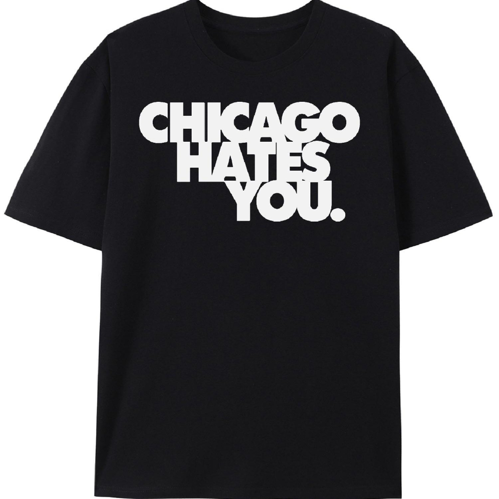 Street Fashion Chicago - チーフ・キーフ・シカゴ・ヘイト・ユー Tシャツ 公式ラップ・マーチ・Tシャツ 象徴的な名前プリント付き Y2KGlo Gang