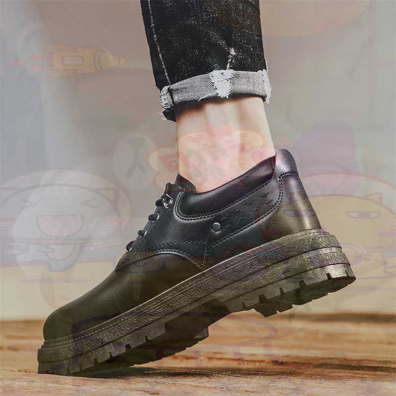 Street Fashion In Vietnam - ダーク天然皮革ファッショントレーナーテニスメンズスニーカーファッション紳士靴品質スニーカースポーツ低価格健康