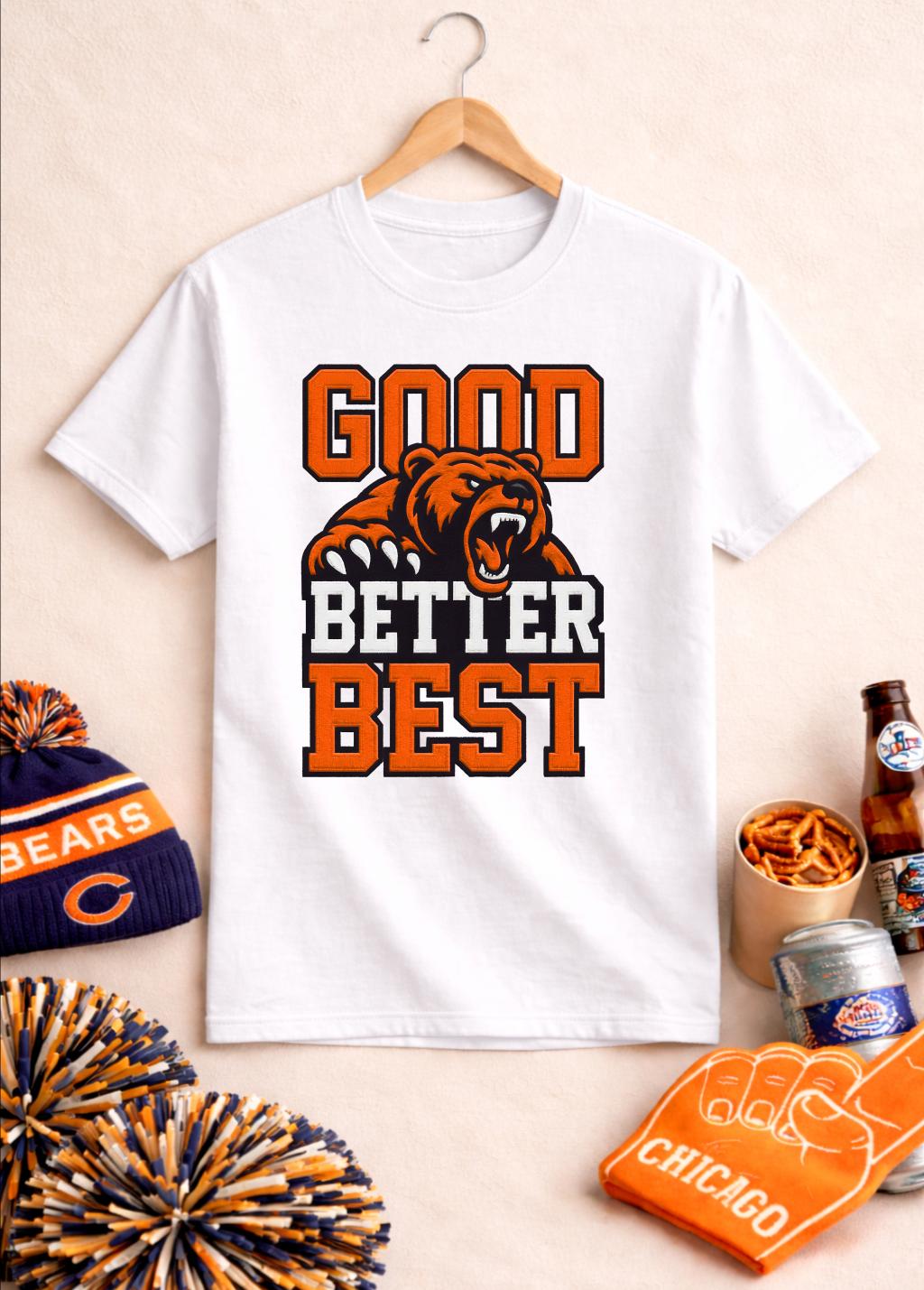 Good Better Best Bear Tシャツ シカゴ - Street Fashion Chicago のレビューと価格
