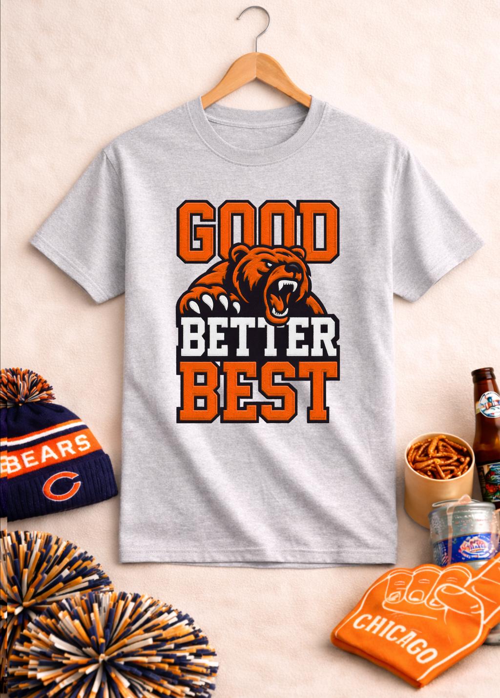 Good Better Best Bear Tシャツ シカゴ - Street Fashion Chicago のレビューと価格