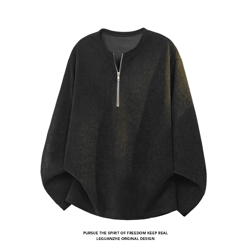 メンズユースストリートファッション 長袖トップス クルーネッ - Street Fashion For Man のレビューと価格
