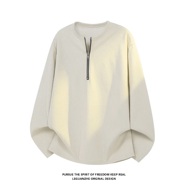 メンズユースストリートファッション 長袖トップス クルーネッ - Street Fashion For Man のレビューと価格