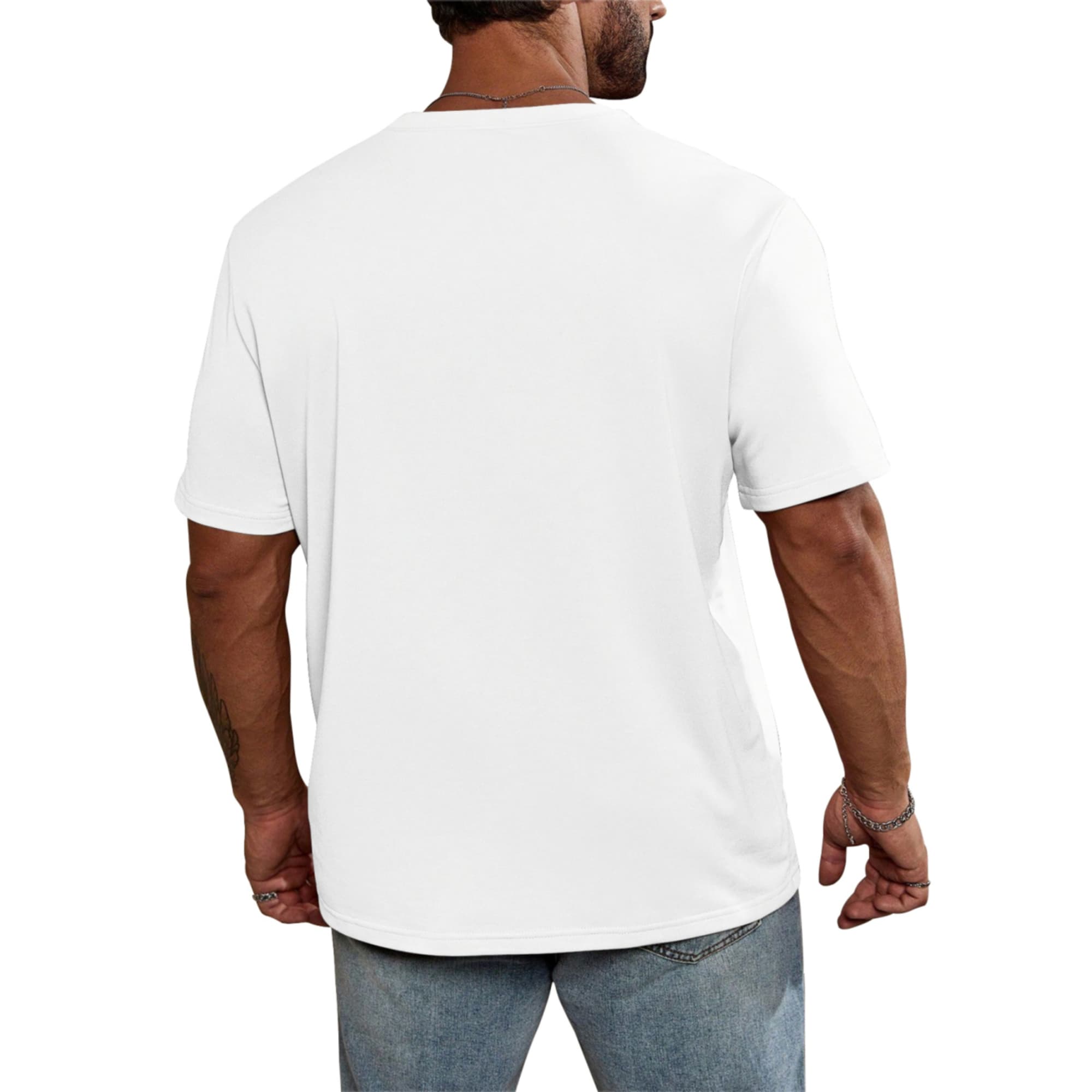 夏の男性用シカゴ体筆記体ナンバー23プリント半袖Tシャツ、ク - Street Fashion Chicago のレビューと価格