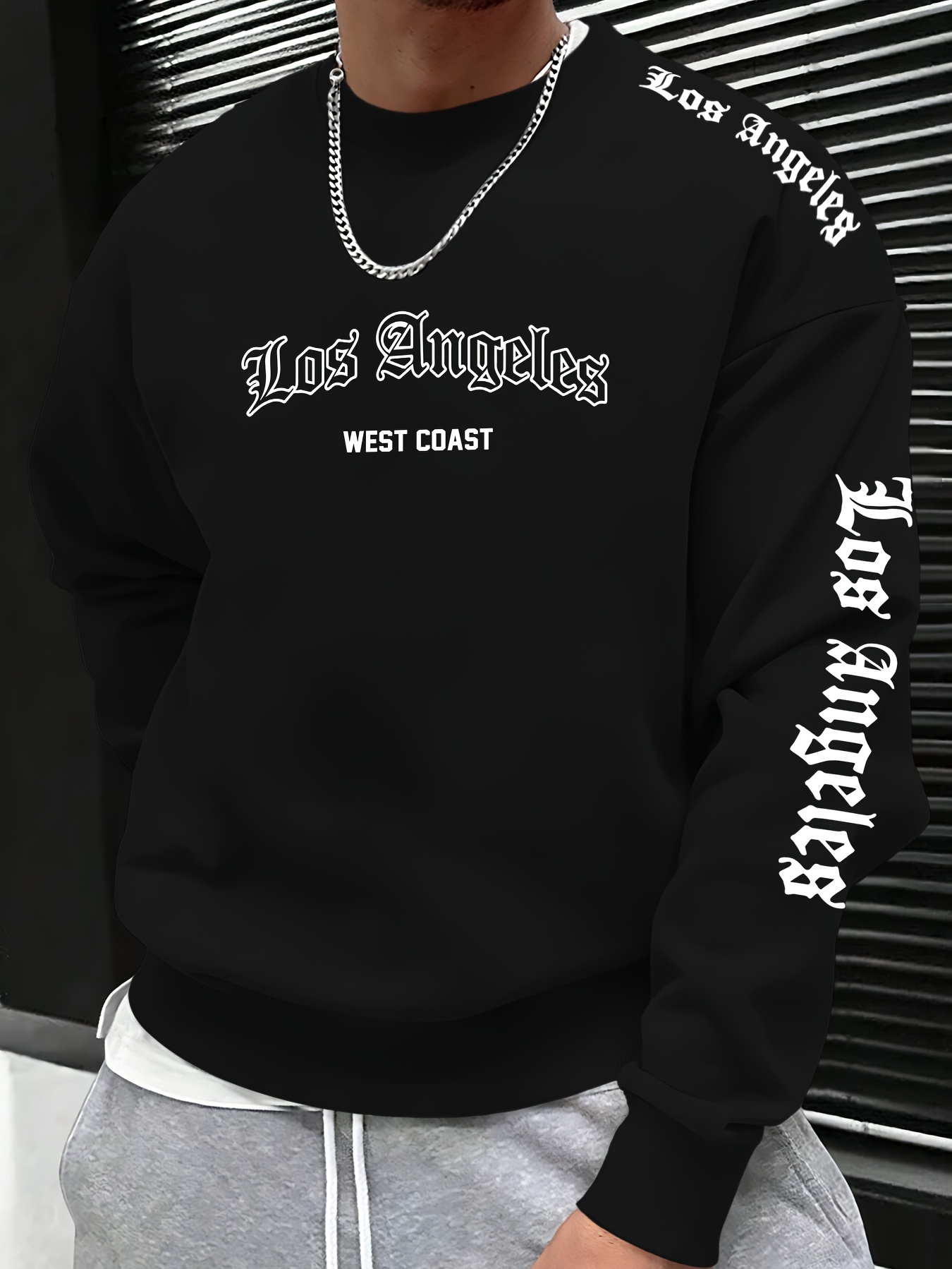 2026秋冬メンズラウンドネックレタープリントスウェットシャ - Street Fashion For Man のレビューと価格