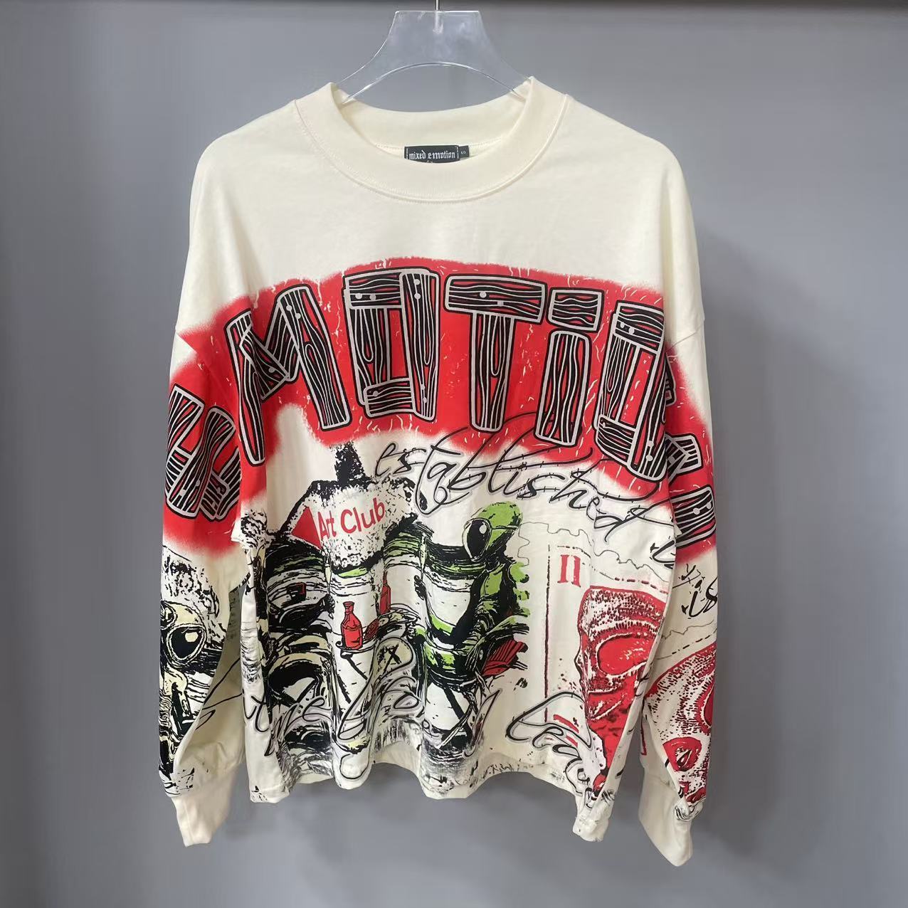 高品質デザイナー MIXED-EMOTION 長袖Tシャツ  - Street Fashion Designers のレビューと価格