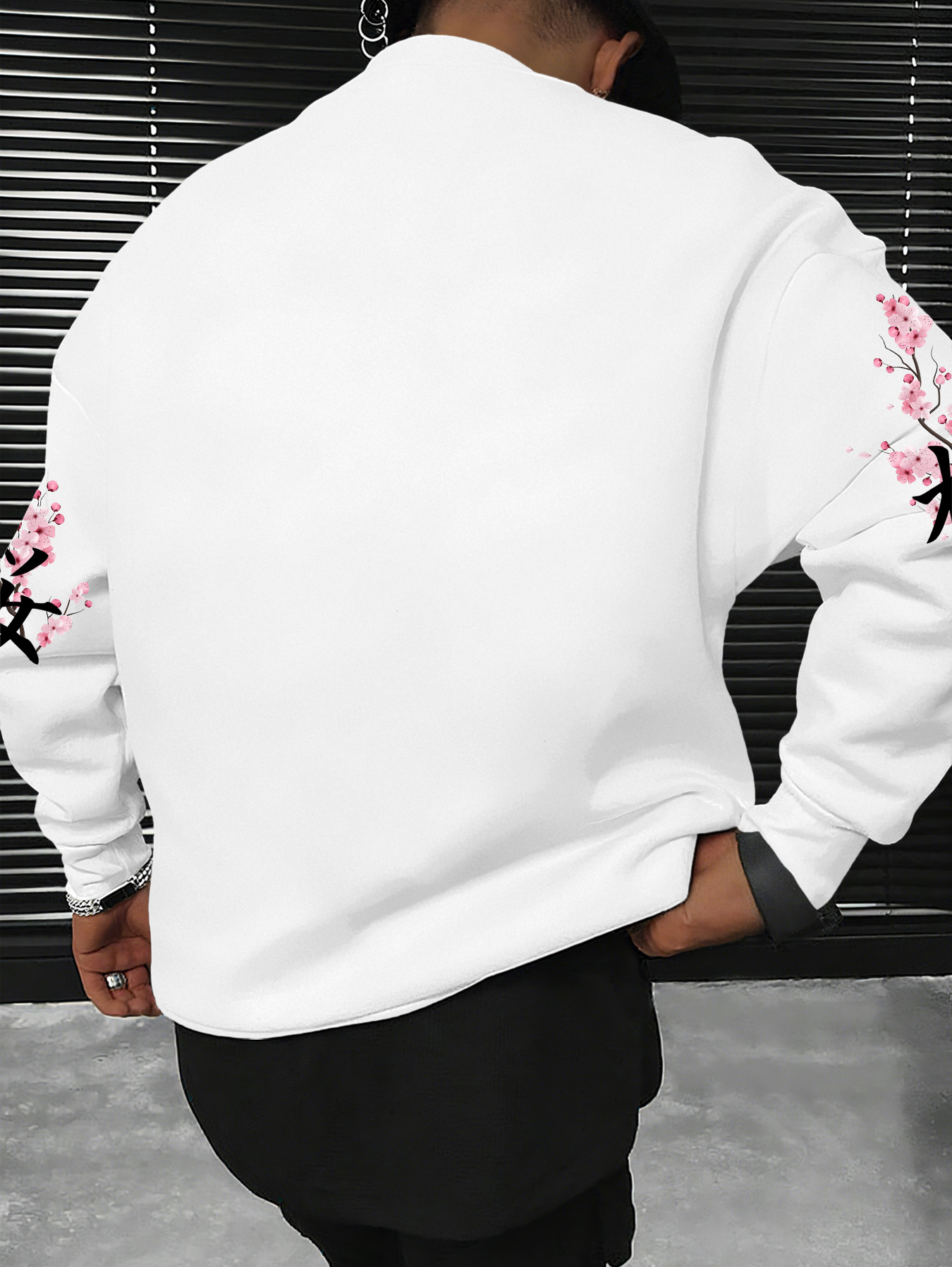 メンズ・レディース ファッションスウェットシャツ、東京桜柄レ - Street Fashion Tokyo のレビューと価格