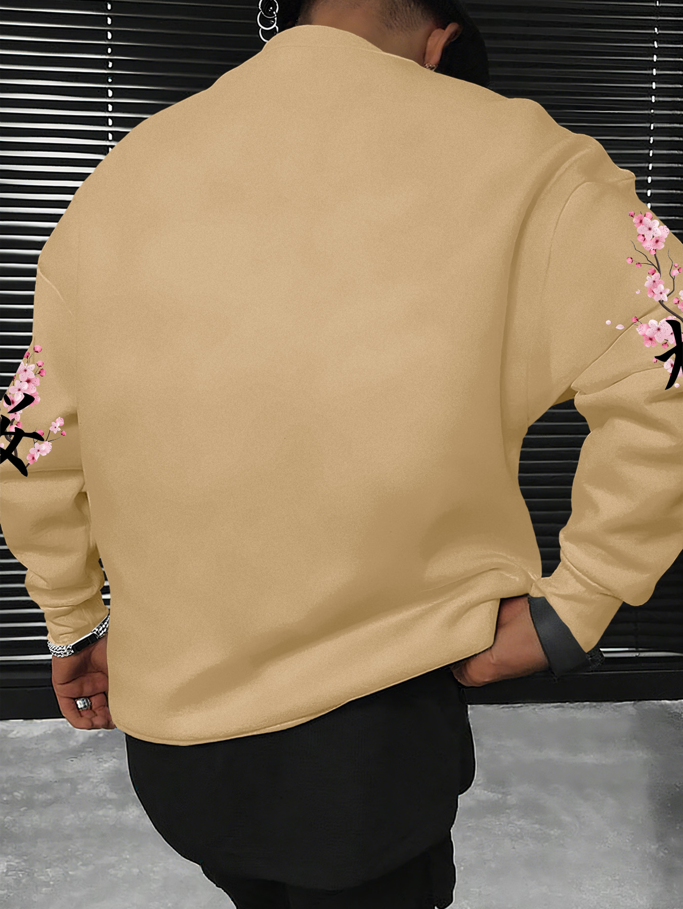 メンズ・レディース ファッションスウェットシャツ、東京桜柄レ - Street Fashion Tokyo のレビューと価格