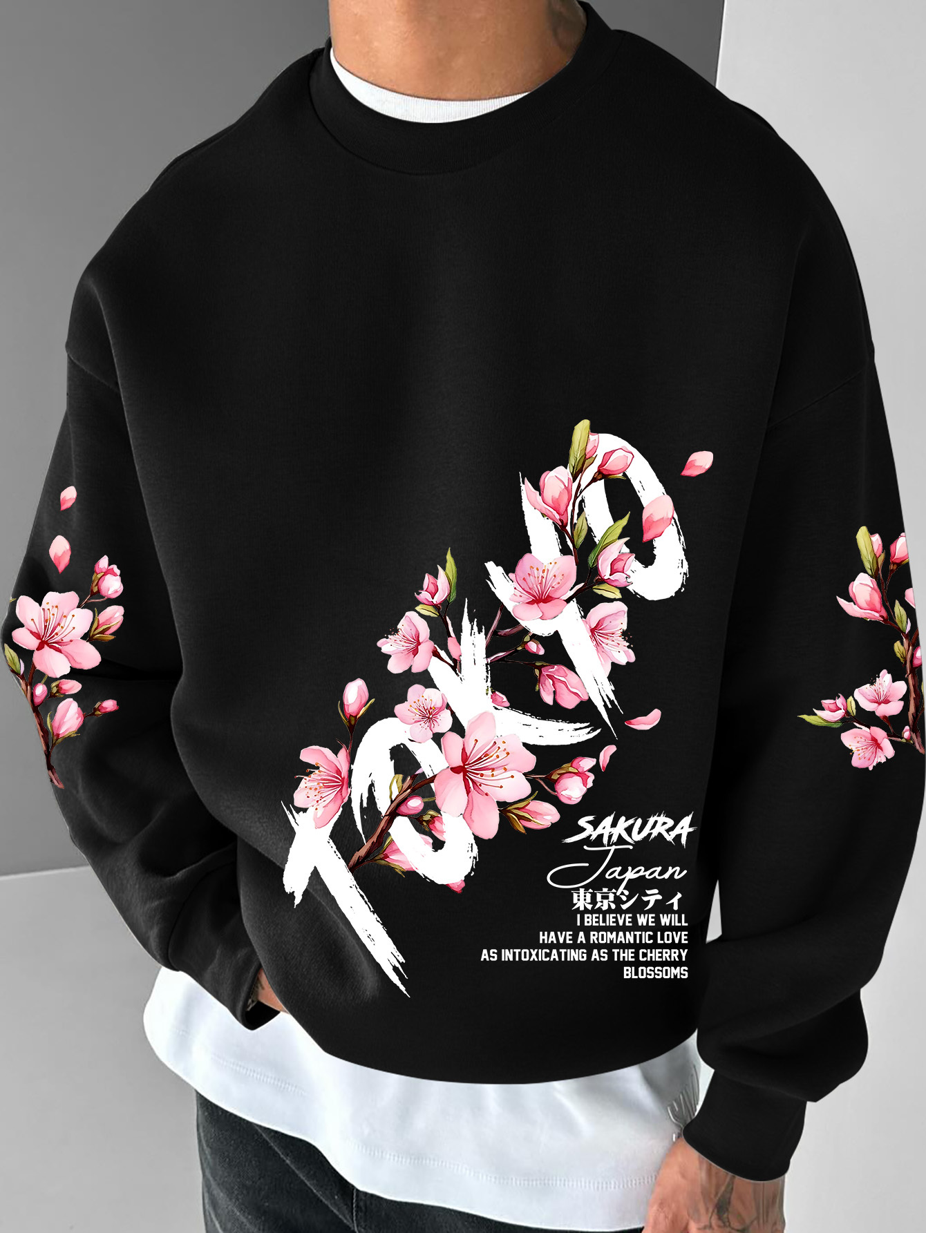 ファッショナブルなメンズストリートスタイルのラウンドネックフ - Street Fashion Tokyo のレビューと価格