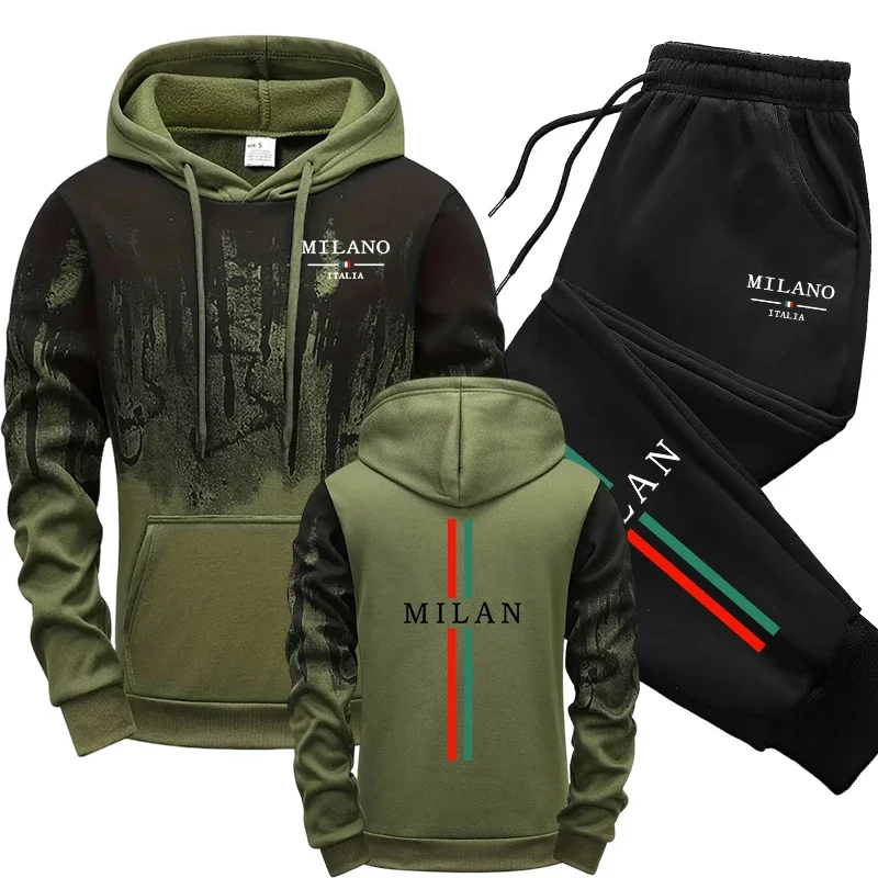 秋冬トラックスーツ イタリアファッション フード付きスウェッ - Street Fashion Art のレビューと価格