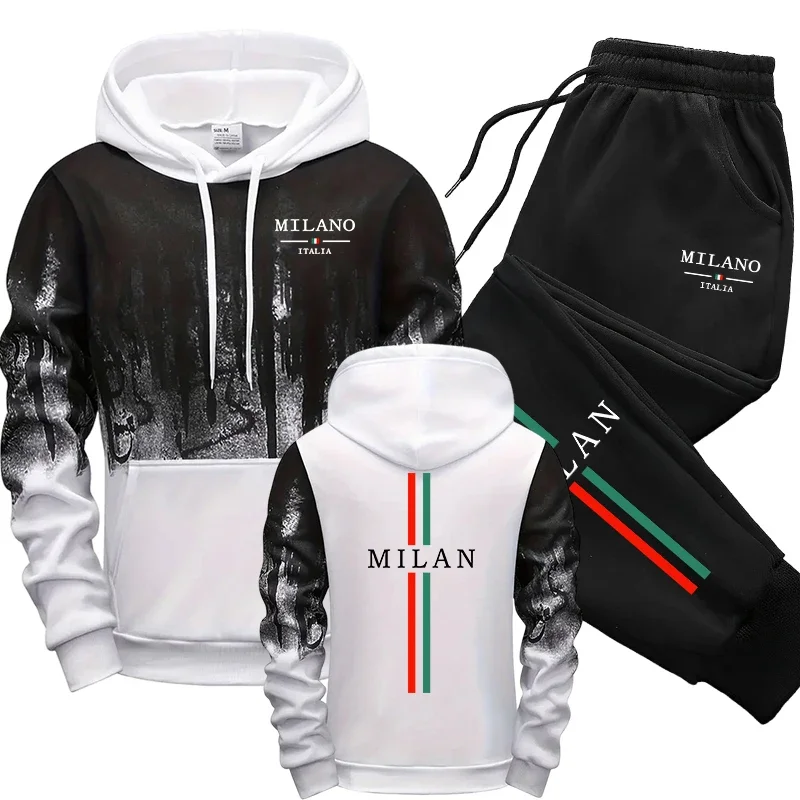 秋冬トラックスーツ イタリアファッション フード付きスウェッ - Street Fashion Art のレビューと価格