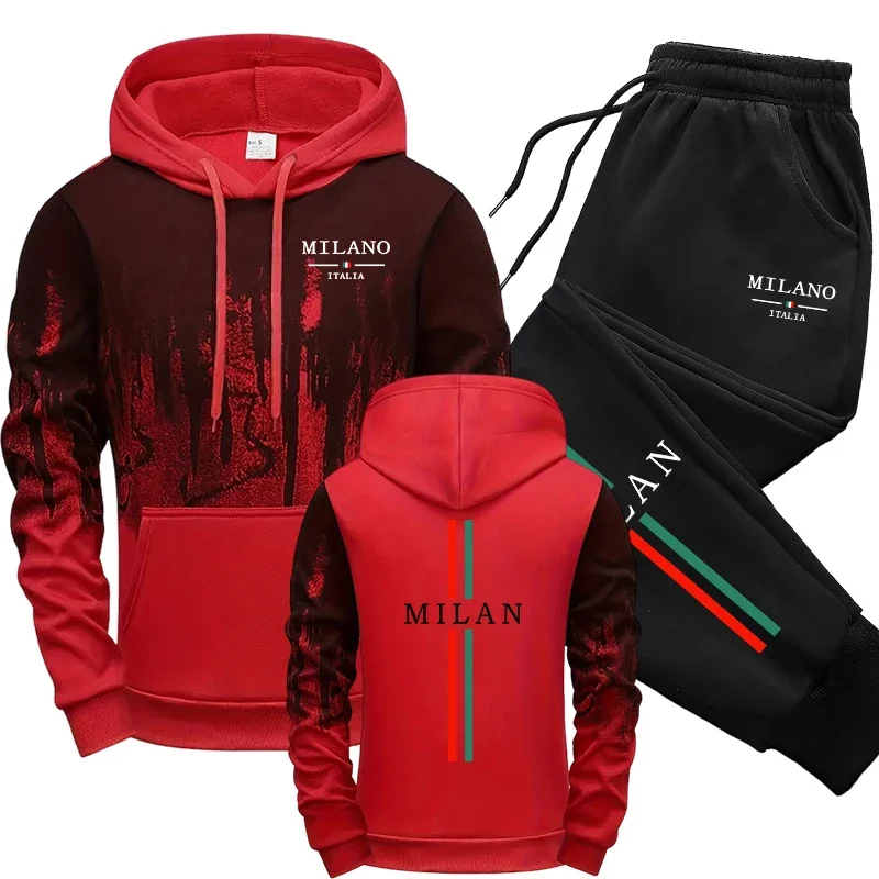 秋冬トラックスーツ イタリアファッション フード付きスウェッ - Street Fashion Art のレビューと価格